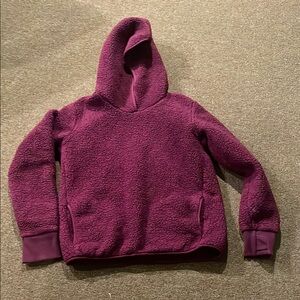 Athleta Girl Burgundy Knit Sweatshirt